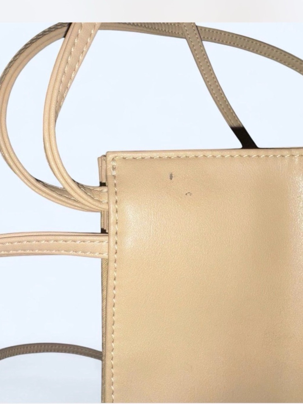 Telfar Mini Shopping Bag in Light Beige - Picture 3 of 6